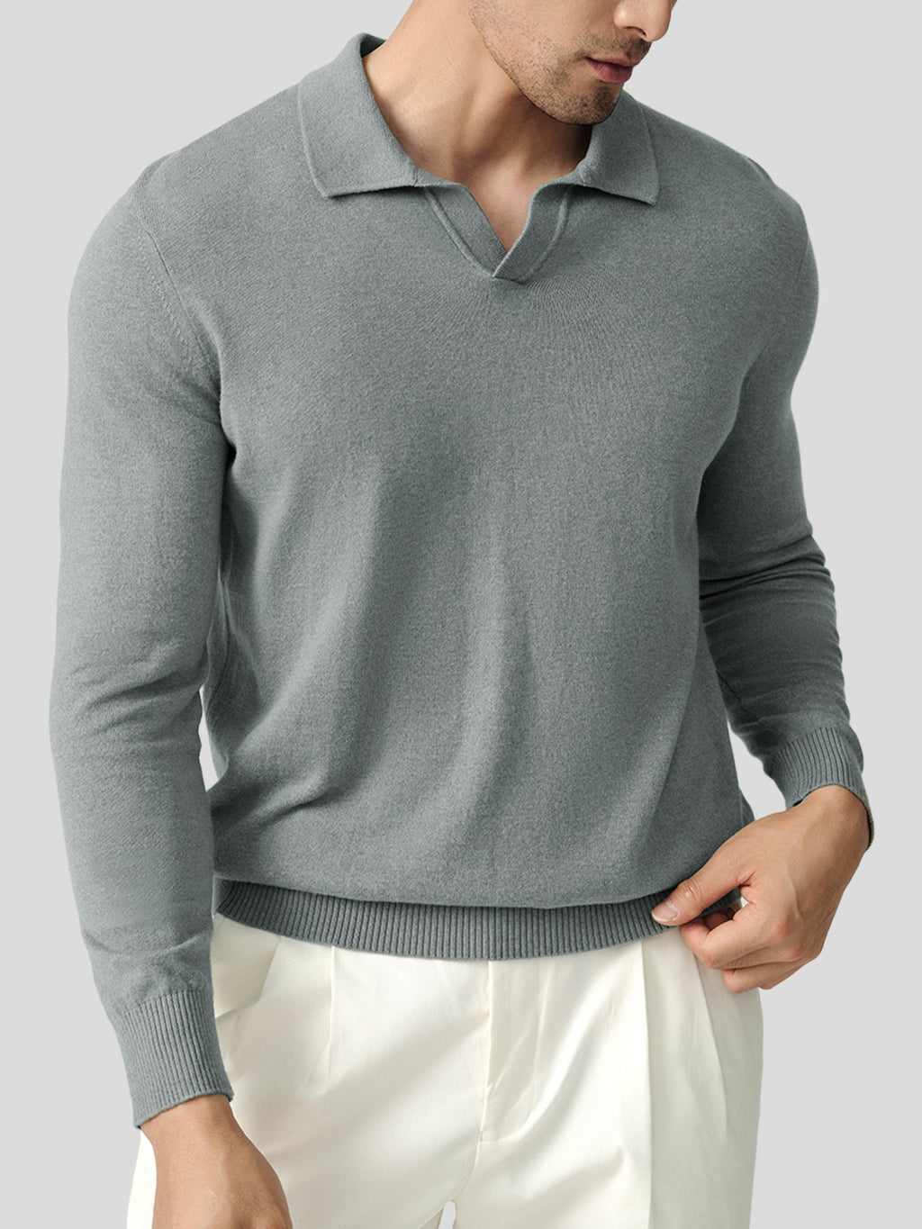 GentleKnit Polo Sweater