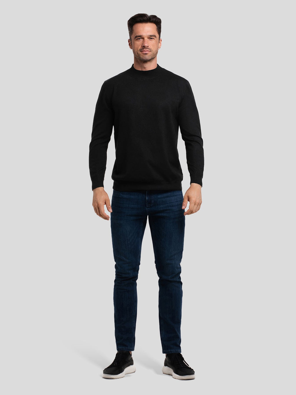 GentleKnit Mock Neck Sweater