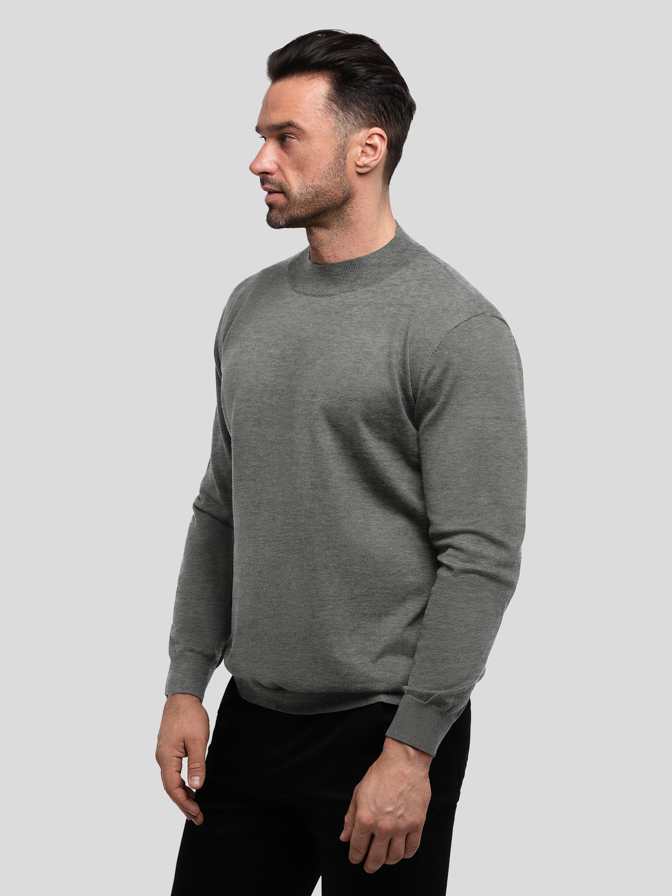 GentleKnit Ultra-Soft Mock Neck Sweater