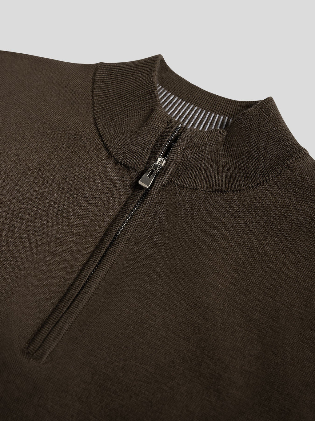 GentleKnit Washable Half Zip Mock Neck Sweater