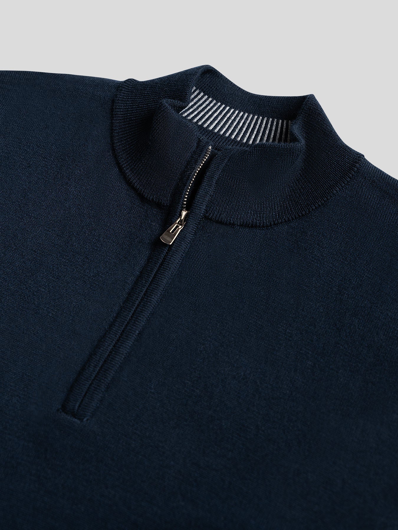 GentleKnit Washable Half Zip Mock Neck Sweater