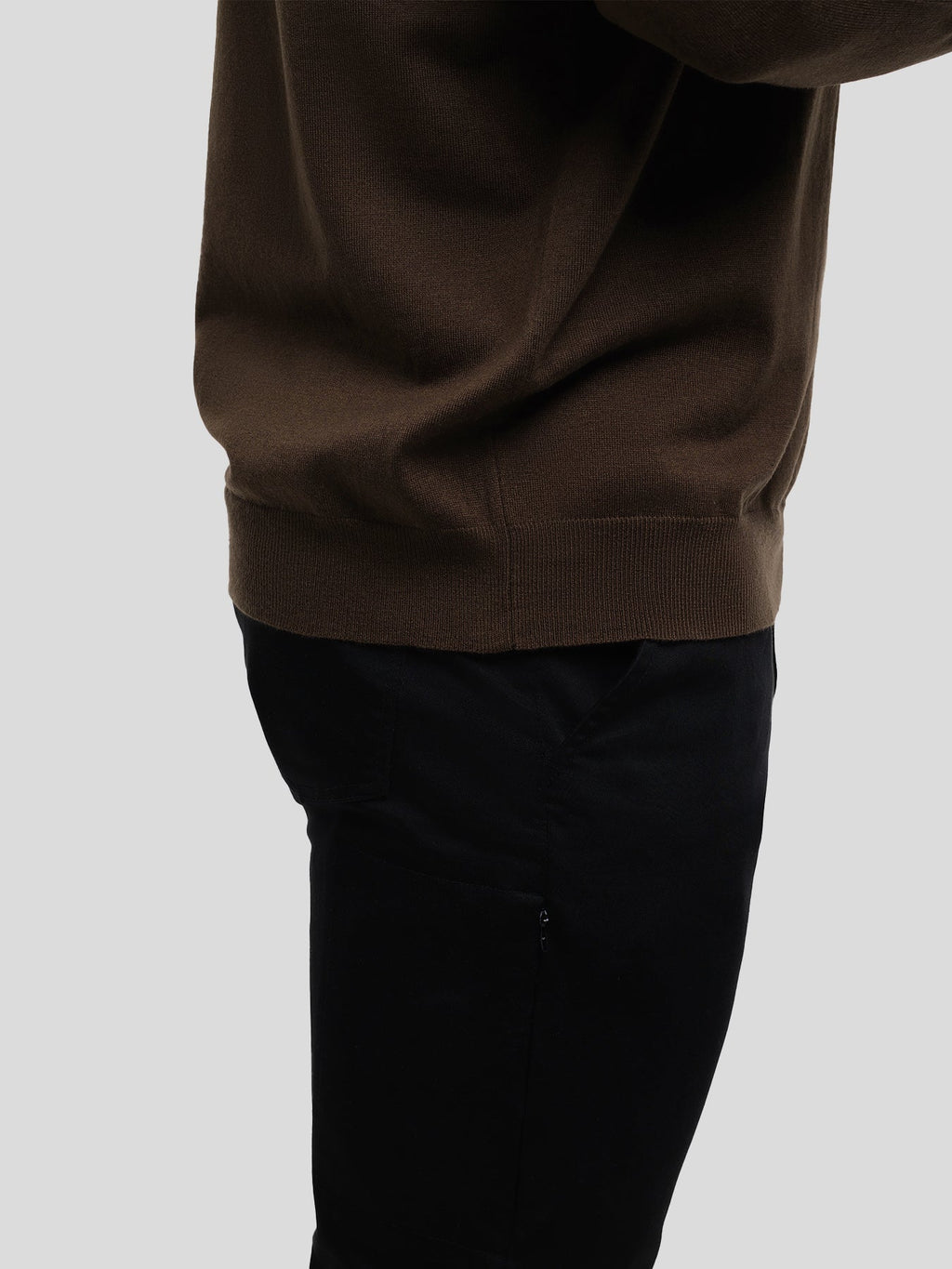 GentleKnit Washable Half Zip Mock Neck Sweater