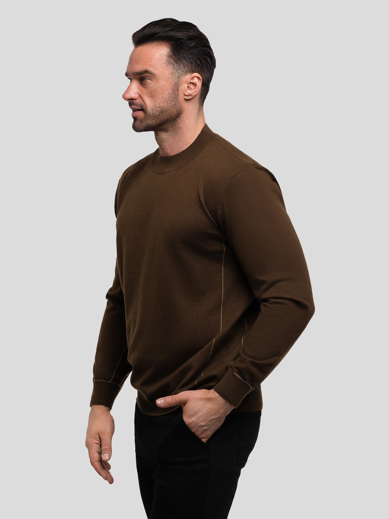 GentleKnit Contrast Stitch Sweater