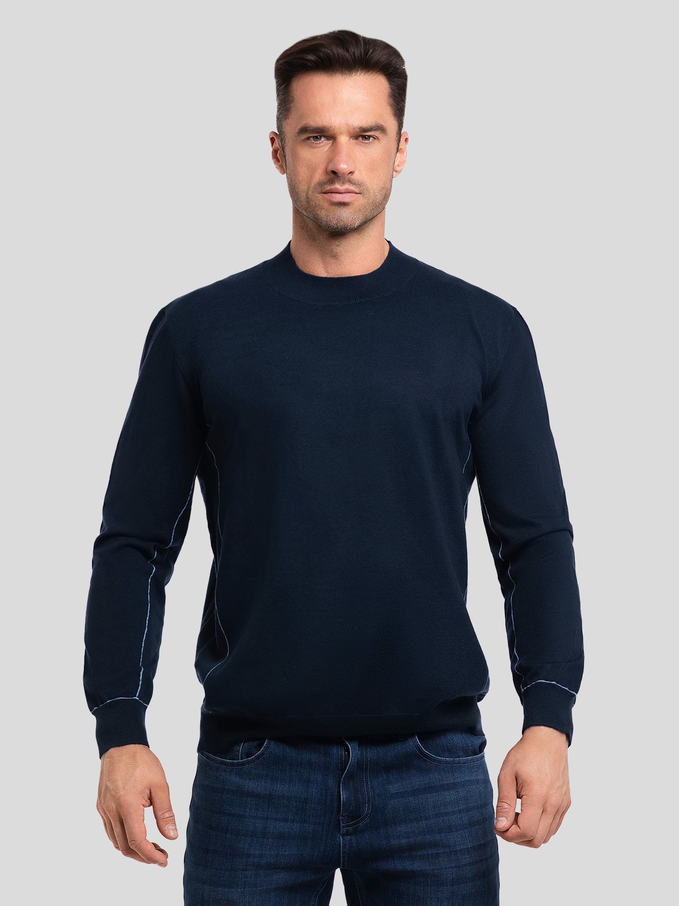 GentleKnit Contrast Stitch Sweater