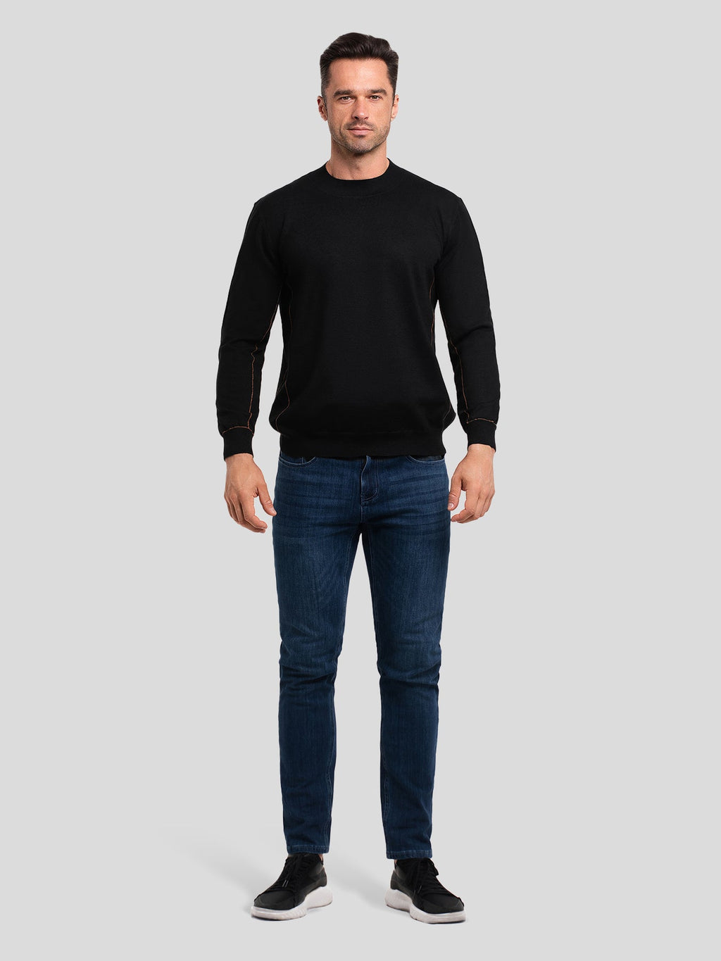 GentleKnit Contrast Stitch Sweater