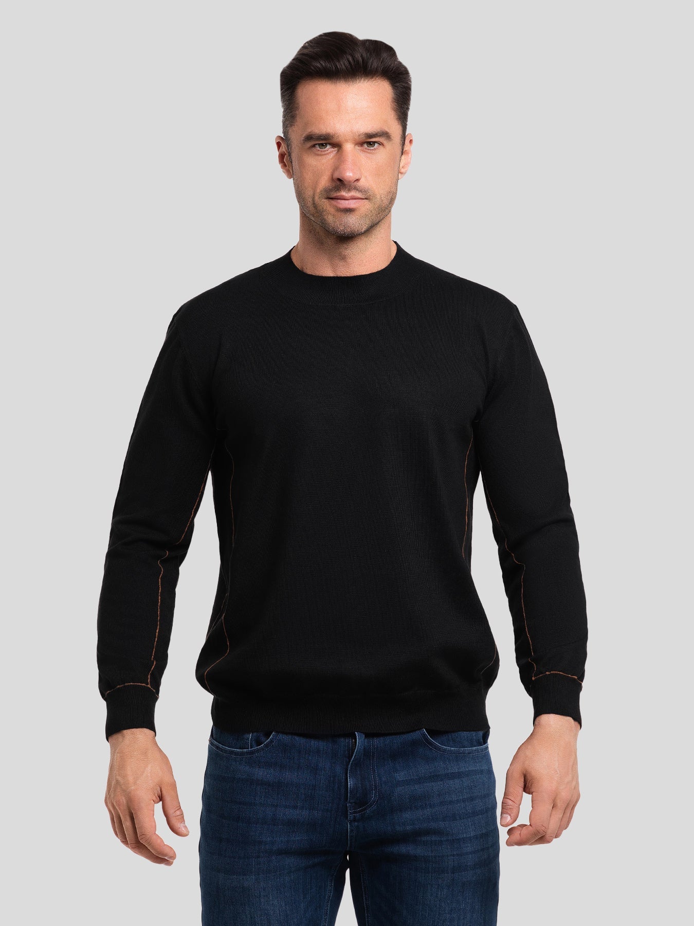 GentleKnit Contrast Stitch Sweater